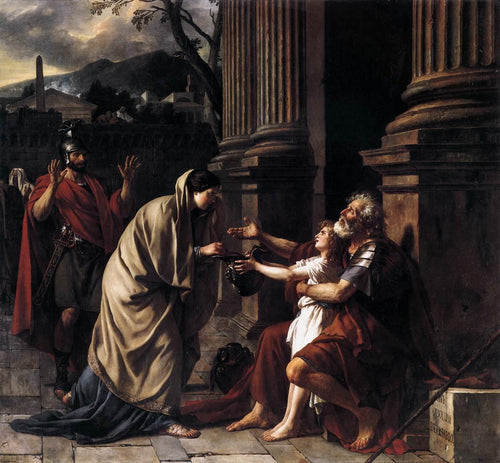 Belisarius implorando por esmolas (Jacques-Louis David) - Reprodução com Qualidade Museu
