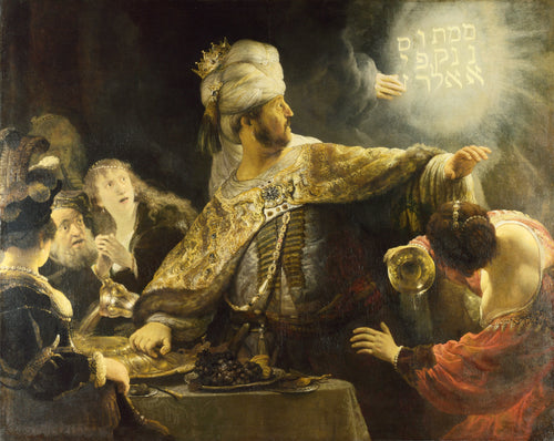 Festa de Belsazar (Rembrandt) - Reprodução com Qualidade Museu