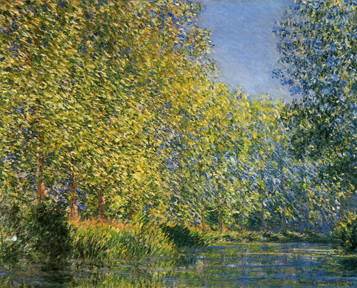 Curva no rio Epte (Claude Monet) - Reprodução com Qualidade Museu