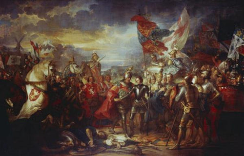 Eduardo III com o Príncipe Negro após a Batalha de Crecy - Replicarte