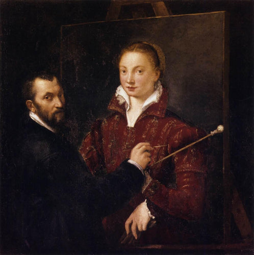Auto-retrato com Bernardino Campi