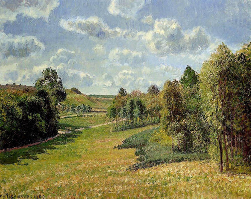 Berneval Meadows, Manhã (Camille Pissarro) - Reprodução com Qualidade Museu