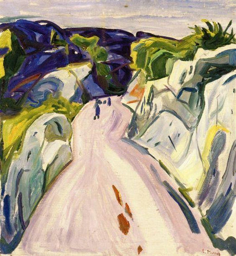 Estrada perto de Kragero (Edvard Munch) - Reprodução com Qualidade Museu
