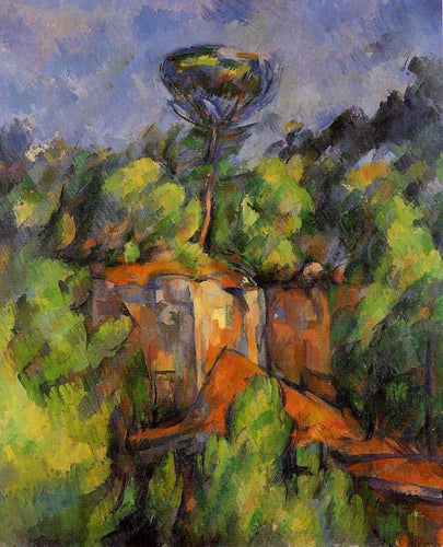 Pedreira Bibemus (Paul Cézanne) - Reprodução com Qualidade Museu