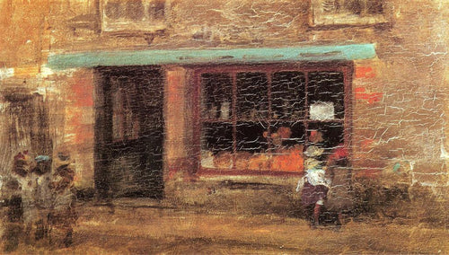 Blue And Orange - The Sweet Shop (James Abbott McNeill Whistler) - Reprodução com Qualidade Museu