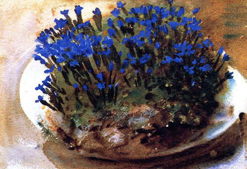 Blue Gentians (John Singer Sargent) - Reprodução com Qualidade Museu
