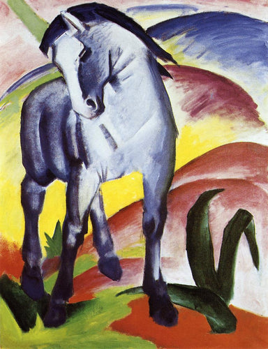 Cavalo Azul I (Franz Marc) - Reprodução com Qualidade Museu