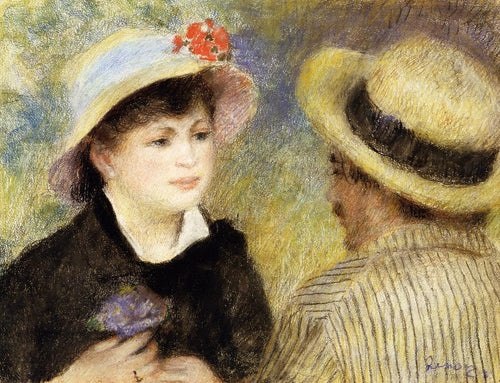 Casal de barco (Pierre-Auguste Renoir) - Reprodução com Qualidade Museu