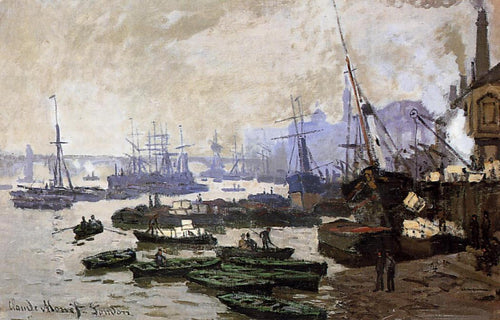 Barcos na piscina de Londres (Claude Monet) - Reprodução com Qualidade Museu