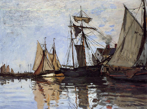 Porto de Honfleur (Claude Monet) - Reprodução com Qualidade Museu