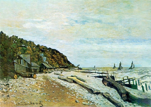 Estaleiro perto de Honfleur (Claude Monet) - Reprodução com Qualidade Museu