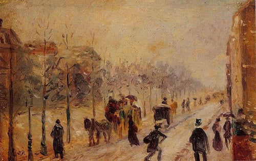 Boulevard Des Batignolles (Camille Pissarro) - Reprodução com Qualidade Museu