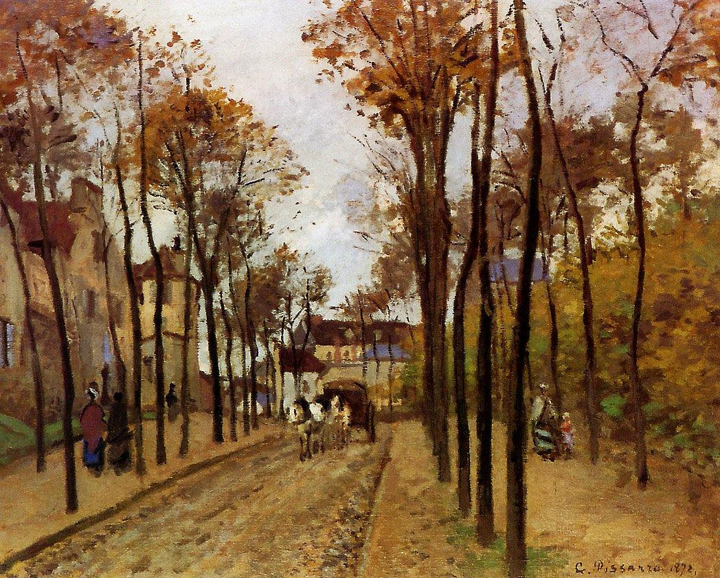 Boulevard Des Fosses. Pontoise (Camille Pissarro) - Reprodução com Qualidade Museu