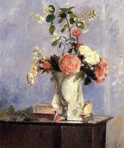 Buquê de flores (Camille Pissarro) - Reprodução com Qualidade Museu