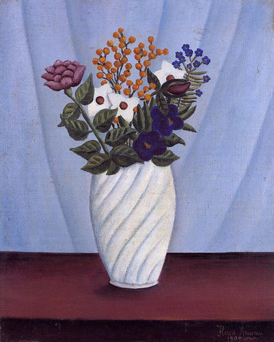 Buquê de flores (Henri Rousseau) - Reprodução com Qualidade Museu