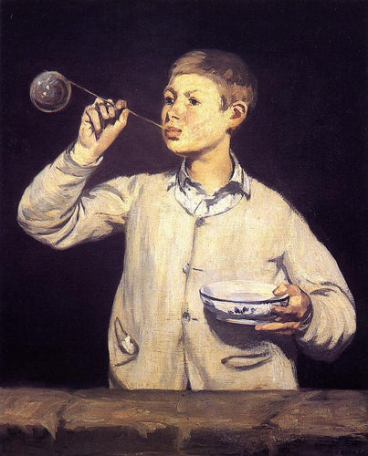 Menino soprando bolhas (Edouard Manet) - Reprodução com Qualidade Museu