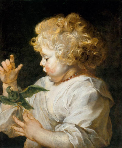 Menino com pássaro (Peter Paul Rubens) - Reprodução com Qualidade Museu
