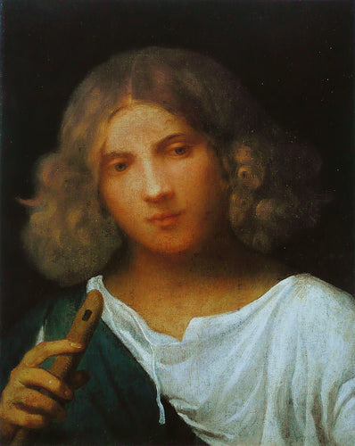 Menino com flauta (Giorgione) - Reprodução com Qualidade Museu