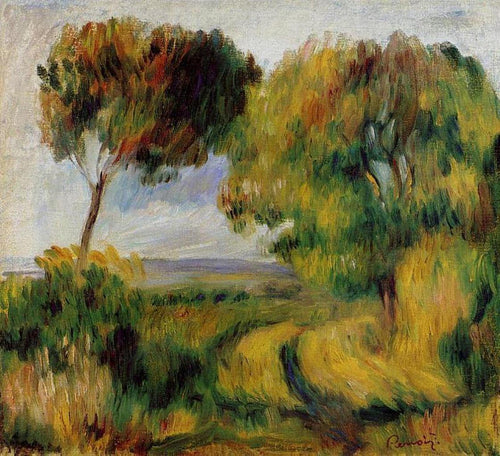 Paisagem bretã - árvores e charnecas (Pierre-Auguste Renoir) - Reprodução com Qualidade Museu