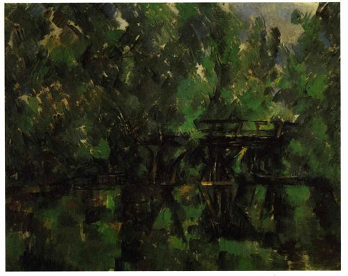Ponte sobre a lagoa (Paul Cézanne) - Reprodução com Qualidade Museu