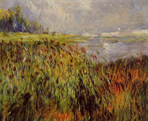 Juncos nas margens do Sena (Pierre-Auguste Renoir) - Reprodução com Qualidade Museu