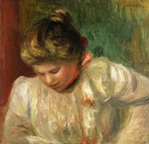 Busto de uma garota (Pierre-Auguste Renoir) - Reprodução com Qualidade Museu