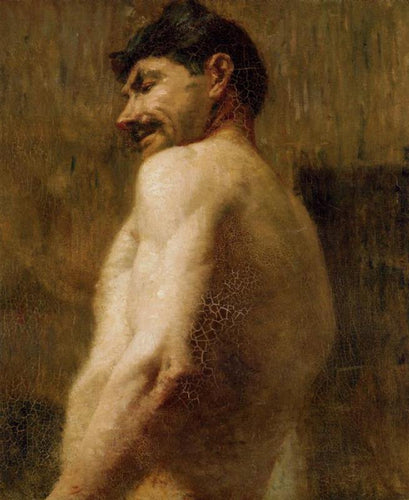 Busto de um homem nu (Henri de Toulouse-Lautrec) - Reprodução com Qualidade Museu