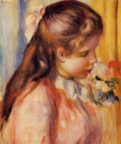 Busto de uma jovem (Pierre-Auguste Renoir) - Reprodução com Qualidade Museu