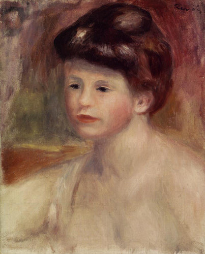 Busto de uma jovem (Pierre-Auguste Renoir) - Reprodução com Qualidade Museu