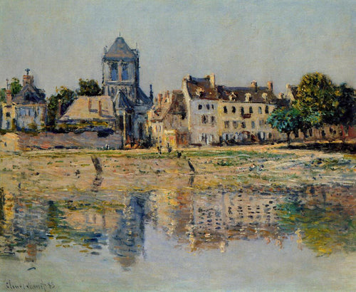 Junto ao rio em Vernon (Claude Monet) - Reprodução com Qualidade Museu