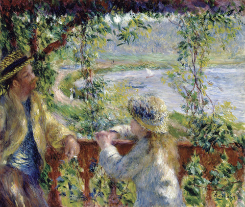 Próximo ao lago (Pierre-Auguste Renoir) - Reprodução com Qualidade Museu