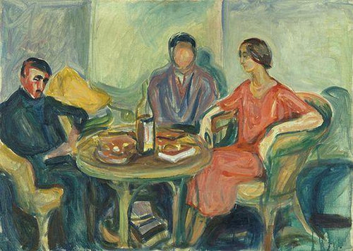 Boêmios de Oslo (Edvard Munch) - Reprodução com Qualidade Museu