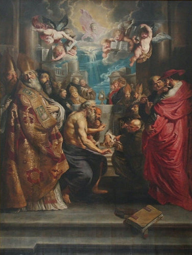 A Disputa do Santo Sacramento (Peter Paul Rubens) - Reprodução com Qualidade Museu