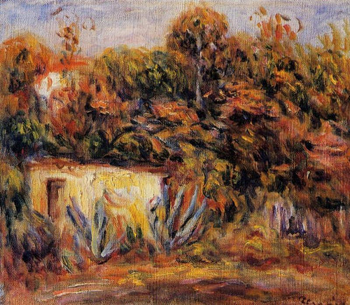 Cabana Com Plantas De Aloe (Pierre-Auguste Renoir) - Reprodução com Qualidade Museu
