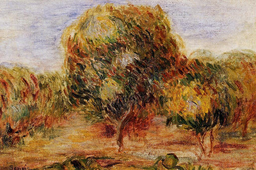 Paisagem Cagnes (Pierre-Auguste Renoir) - Reprodução com Qualidade Museu