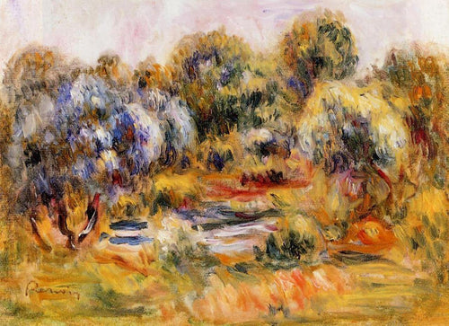 Paisagem Cagnes (Pierre-Auguste Renoir) - Reprodução com Qualidade Museu