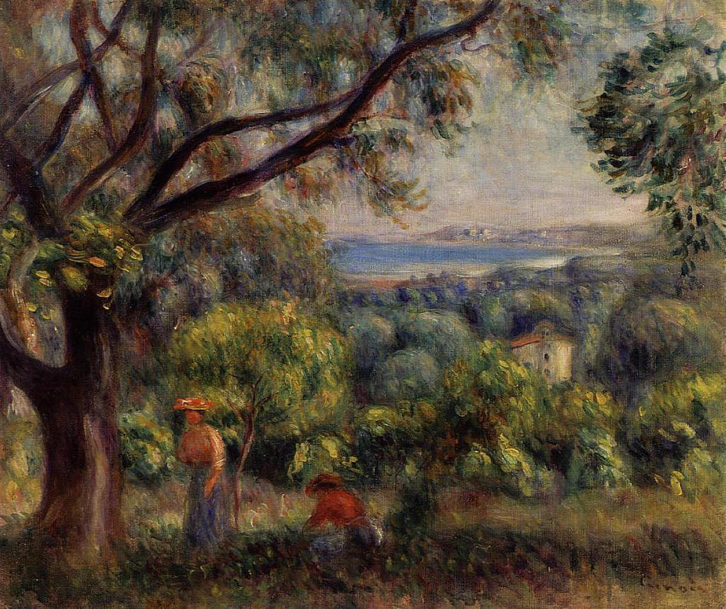 Paisagem Cagnes (Pierre-Auguste Renoir) - Reprodução com Qualidade Museu