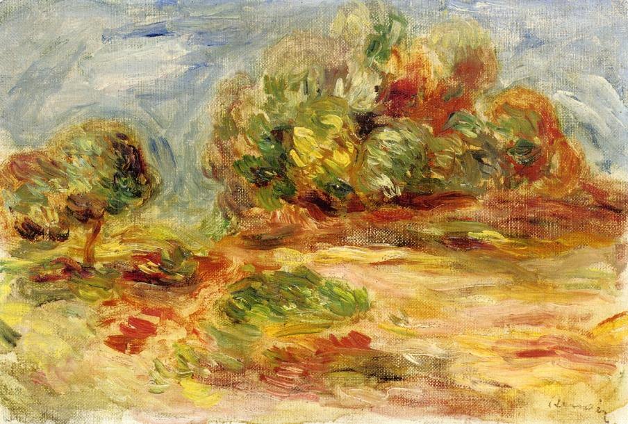 Paisagem Cagnes (Pierre-Auguste Renoir) - Reprodução com Qualidade Museu