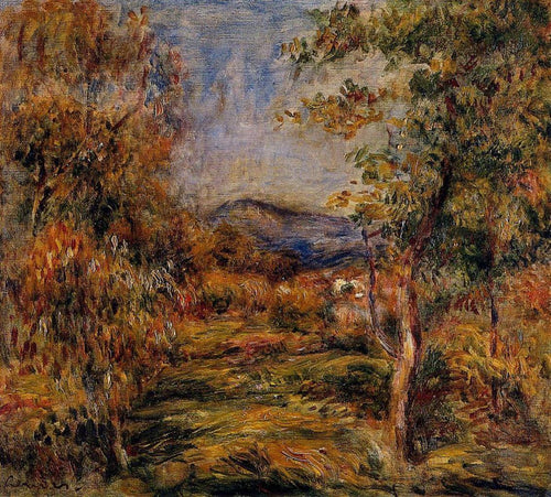 Paisagem Cagnes (Pierre-Auguste Renoir) - Reprodução com Qualidade Museu