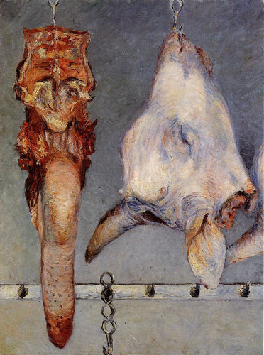 Cabeça de bezerro e língua de boi (Gustave Caillebotte) - Reprodução com Qualidade Museu
