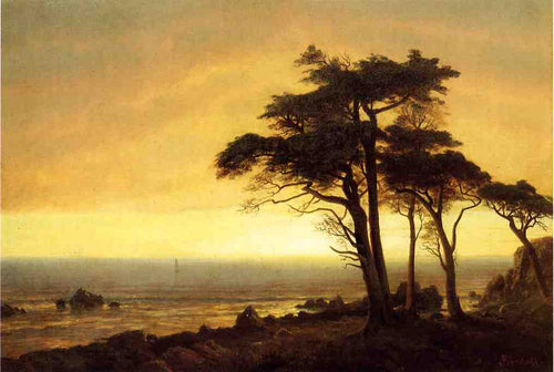 Costa californiana (Albert Bierstadt) - Reprodução com Qualidade Museu