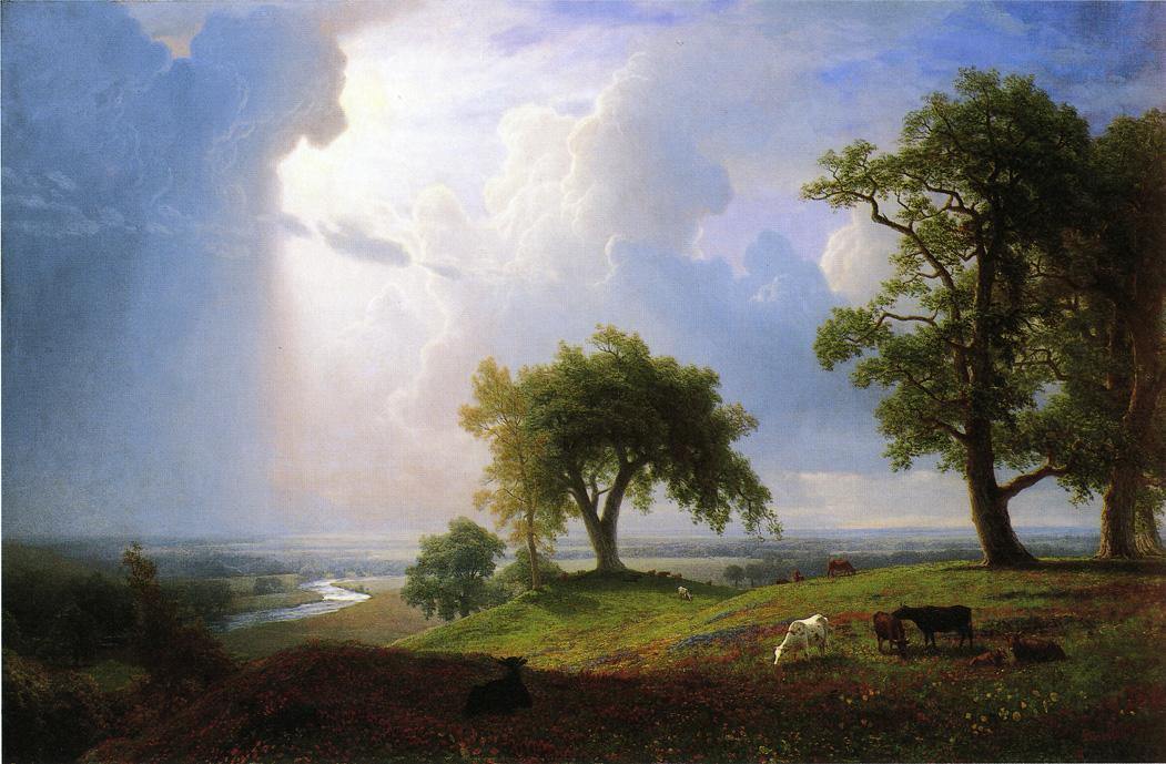 California Spring (Albert Bierstadt) - Reprodução com Qualidade Museu