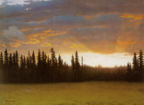 California Sunset (Albert Bierstadt) - Reprodução com Qualidade Museu