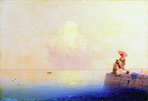 Mar calmo (Ivan Aivazovsky) - Reprodução com Qualidade Museu