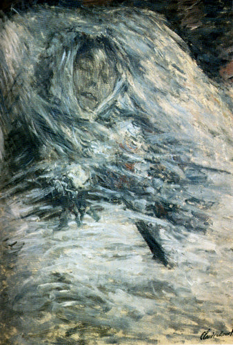 Camille Monet em seu leito de morte (Claude Monet) - Reprodução com Qualidade Museu