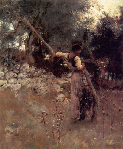 Menina capri (John Singer Sargent) - Reprodução com Qualidade Museu