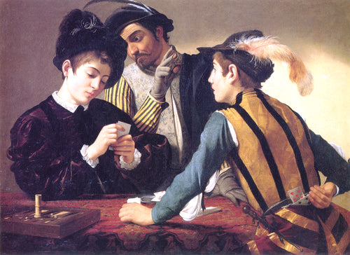 Cardsharps (Caravaggio) - Reprodução com Qualidade Museu