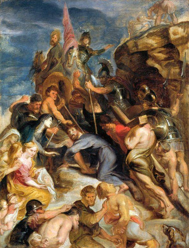Carregando a cruz (Peter Paul Rubens) - Reprodução com Qualidade Museu
