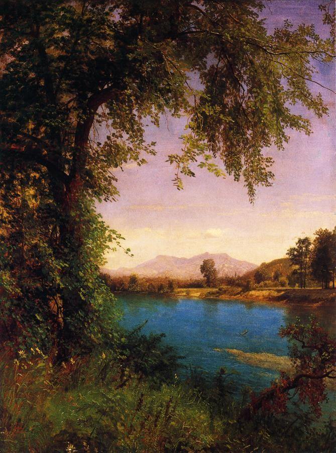 Montanhas Fosso Sul e Norte (Albert Bierstadt) - Reprodução com Qualidade Museu