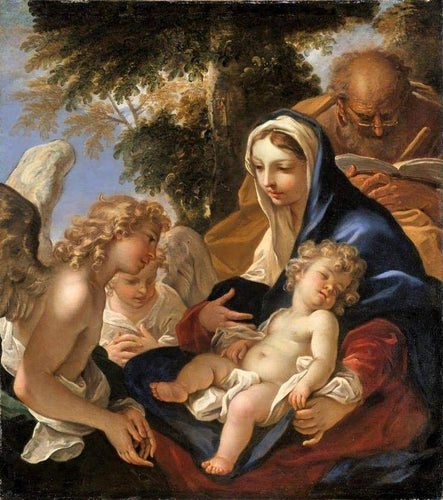A Sagrada Família com Anjos